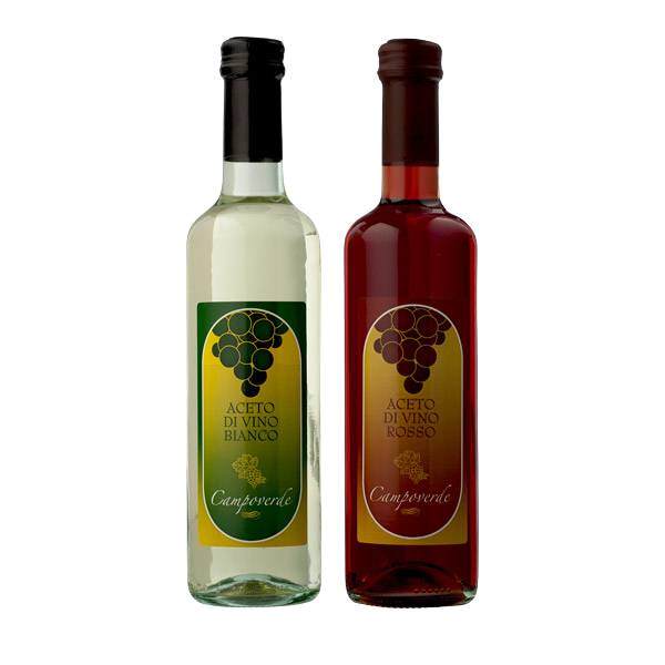 Aceto di vino rosso e bianco